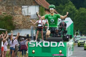 Publicité Skoda sur le Tour